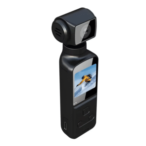 4K Cool Black Mini Pocket K1 Portable Digital Camera DV Manual Adjustment 270 ° Outdoor Sports Recording Vlog Camera WiFi