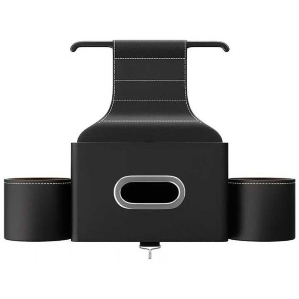 Car Seat Back Premium Storage Box with Tissue & Cup Holder