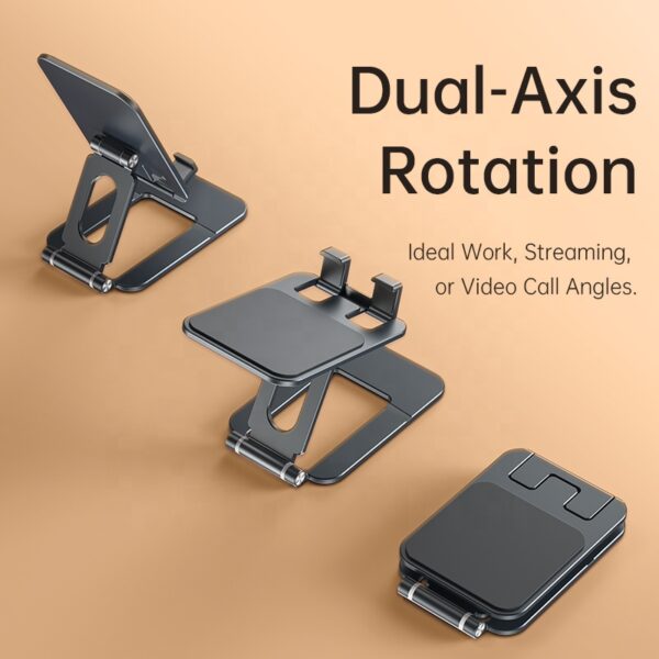Boneruy T2 Foldable Phone & Tablet Stand – 360° Adjustable Holder - Image 2