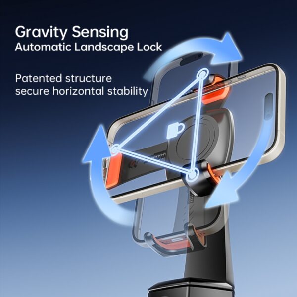 AI Tracking Smart Mobile Phone Stabilizer Gravity Sensing Gimbal - Image 4