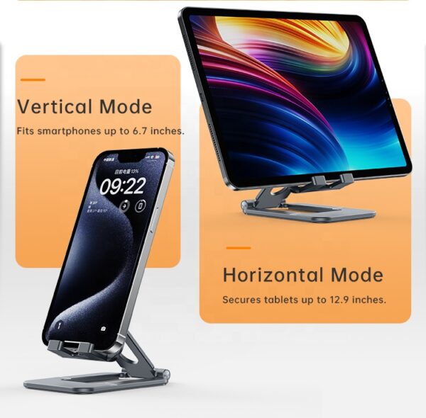 Boneruy T2 Foldable Phone & Tablet Stand – 360° Adjustable Holder - Image 6