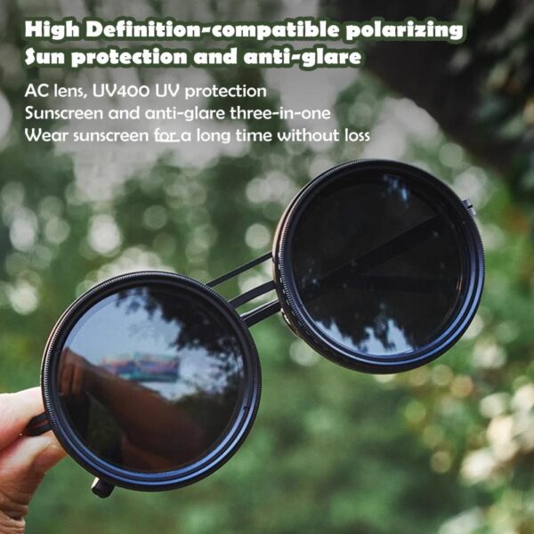 Adjustable ND2-400 Polarized UV400 Sunglasses – Unisex Fashion Eyewear - Image 2