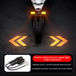 Motorcycle RGB Turn Signal Projector Tail Light