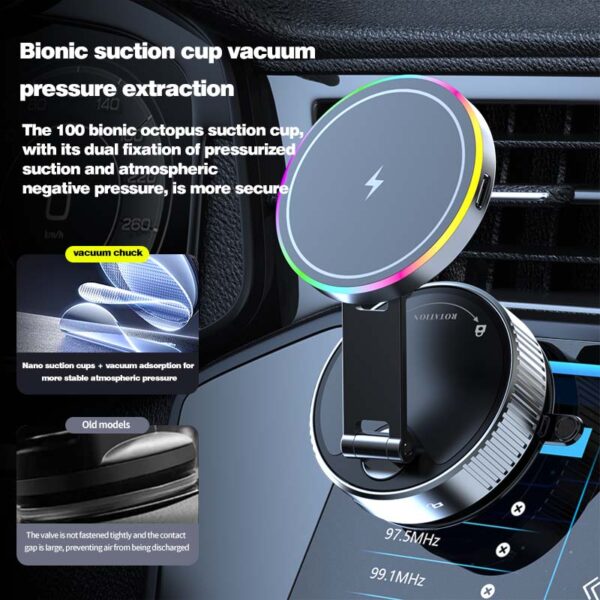 Magnetic Foldable Wireless Charger Stand – Universal for Car/Home/Office - Image 5