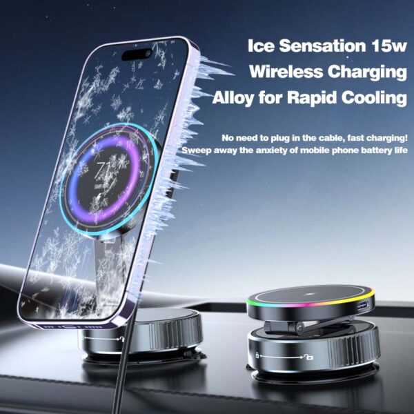 Magnetic Foldable Wireless Charger Stand – Universal for Car/Home/Office - Image 6